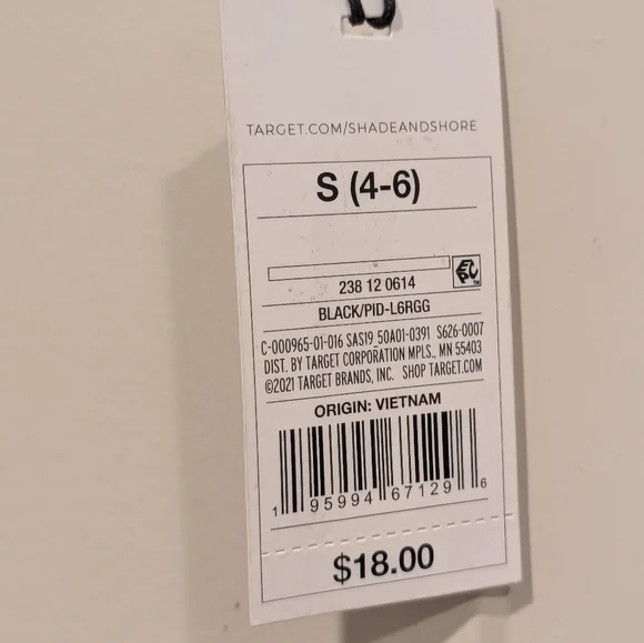 Shade and Shore Black Ruffled Bikini Bottoms Size Small - Picture 3 of 6